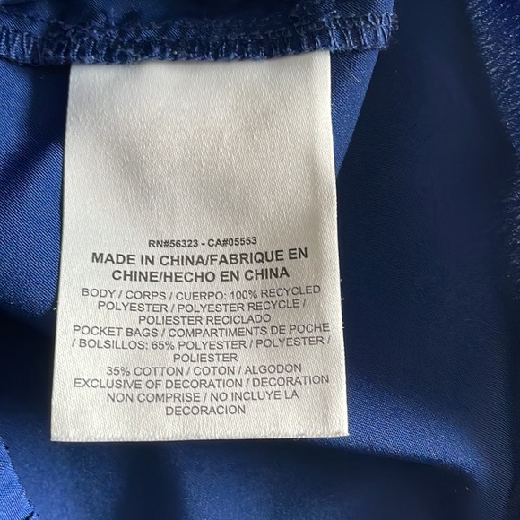 Nike navy blue hooded windbreaker jacket youth size Large - Picture 6 of 13